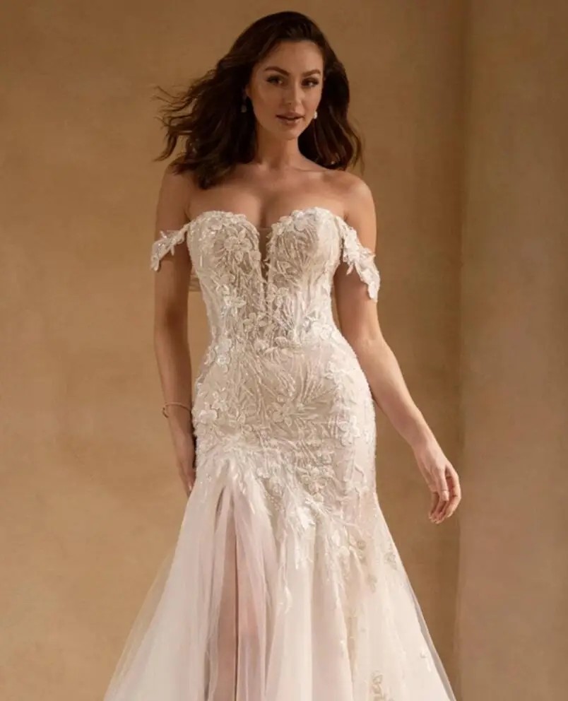 Photo of Model wearing a bridal gown by Sophia Tolli